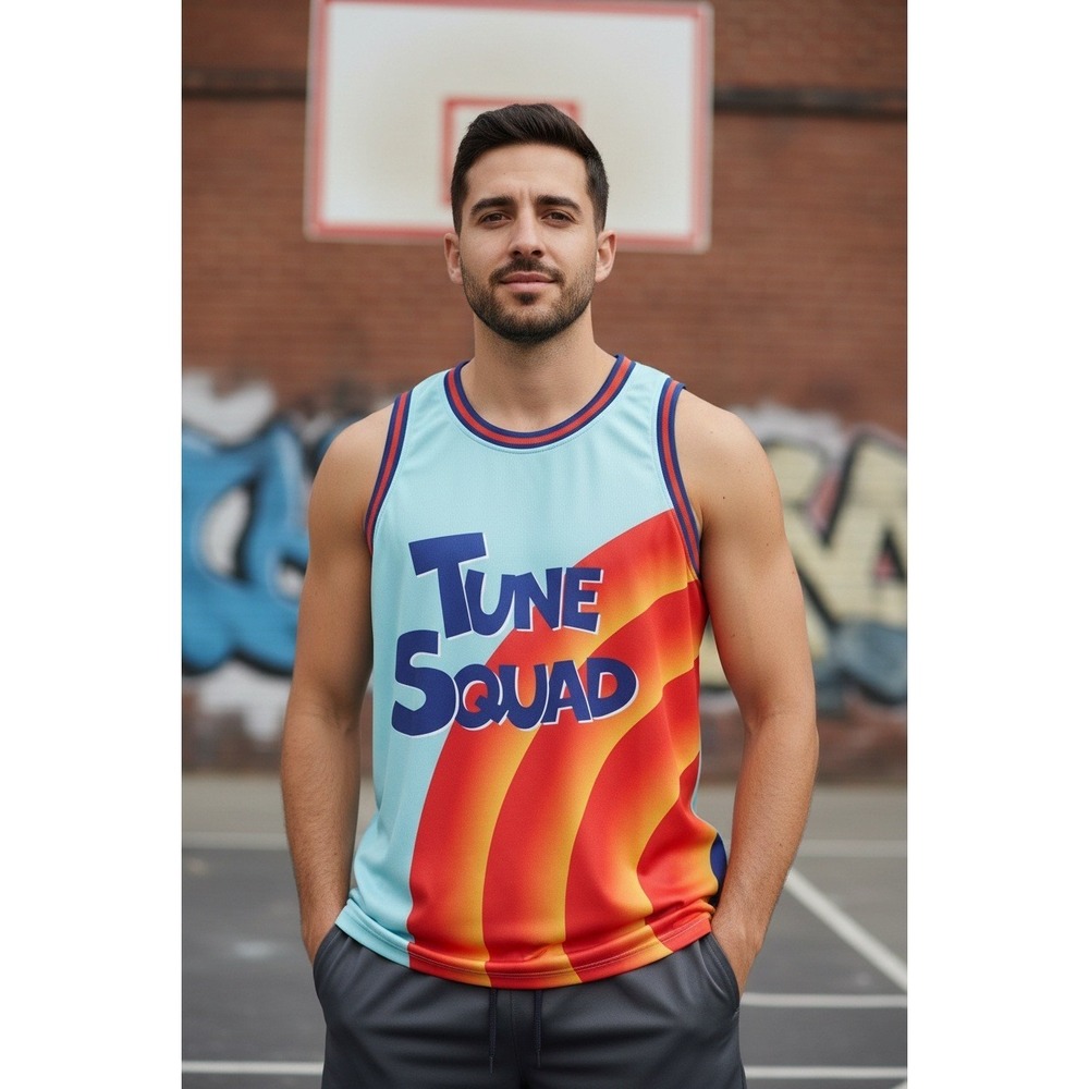 Space Jam A New Legacy Tune Squad LeBron James 6 Basketball Jersey Blue Sz XXL